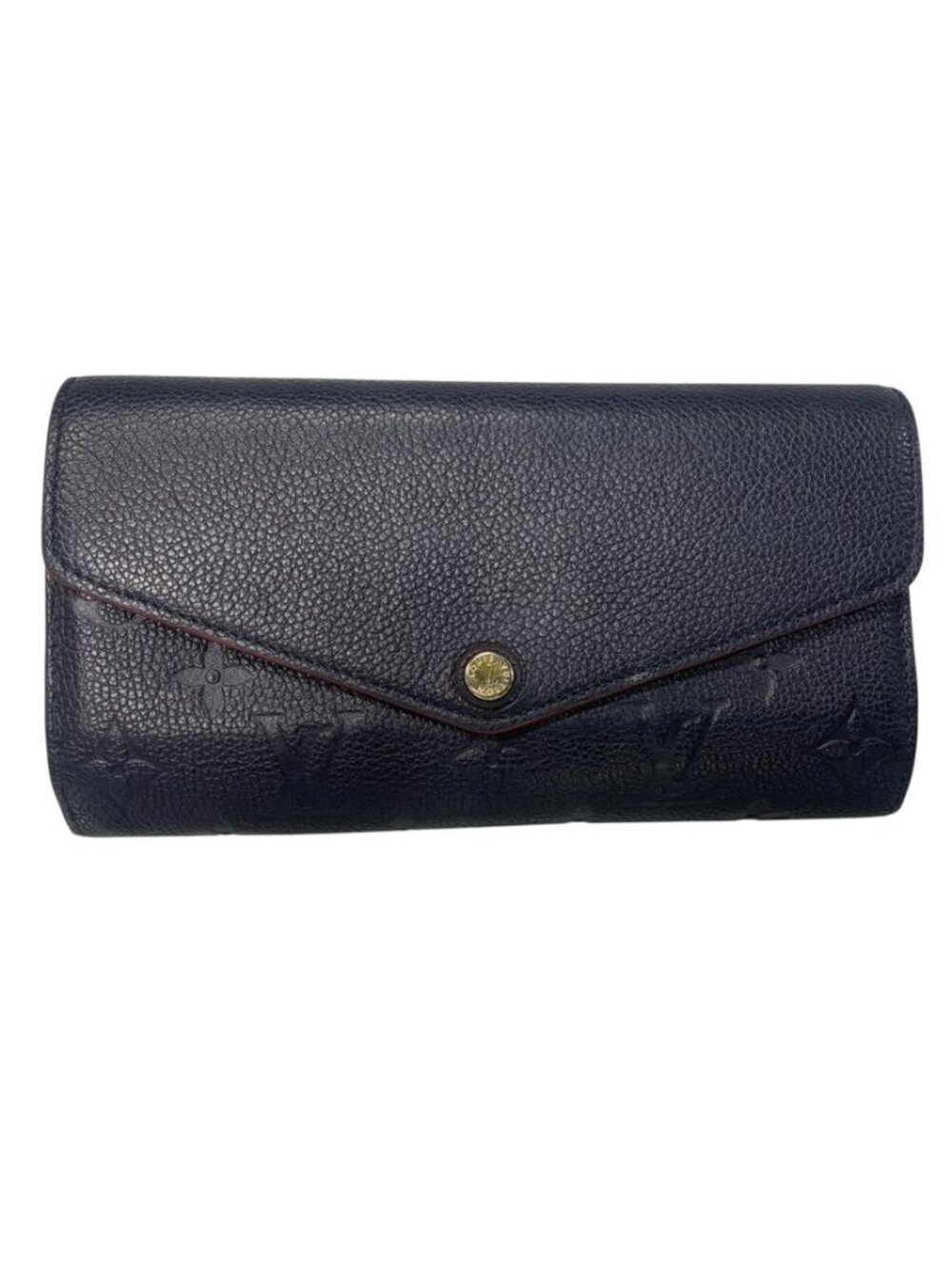 Louis Vuitton Wallet Monogram Empreinte Portefeuille Sarah Marine Rouge